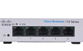 רכזת סיסקו חמש יציאות מתג שולחני לא מנוהל Cisco CBS110-5T-D-EU Business Switch