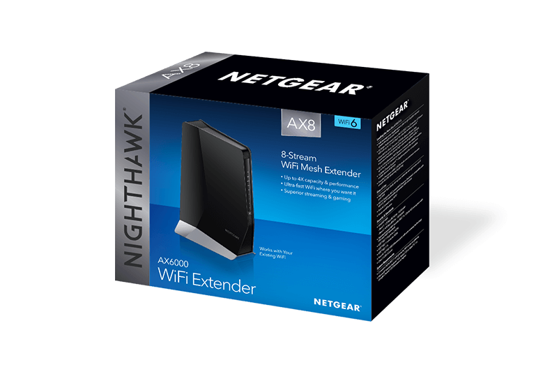 נתב ראוטר אלחוטי מאריך רשת NETGEAR EAX80 Nighthawk® AX8 WiFi Mesh Extender (4)