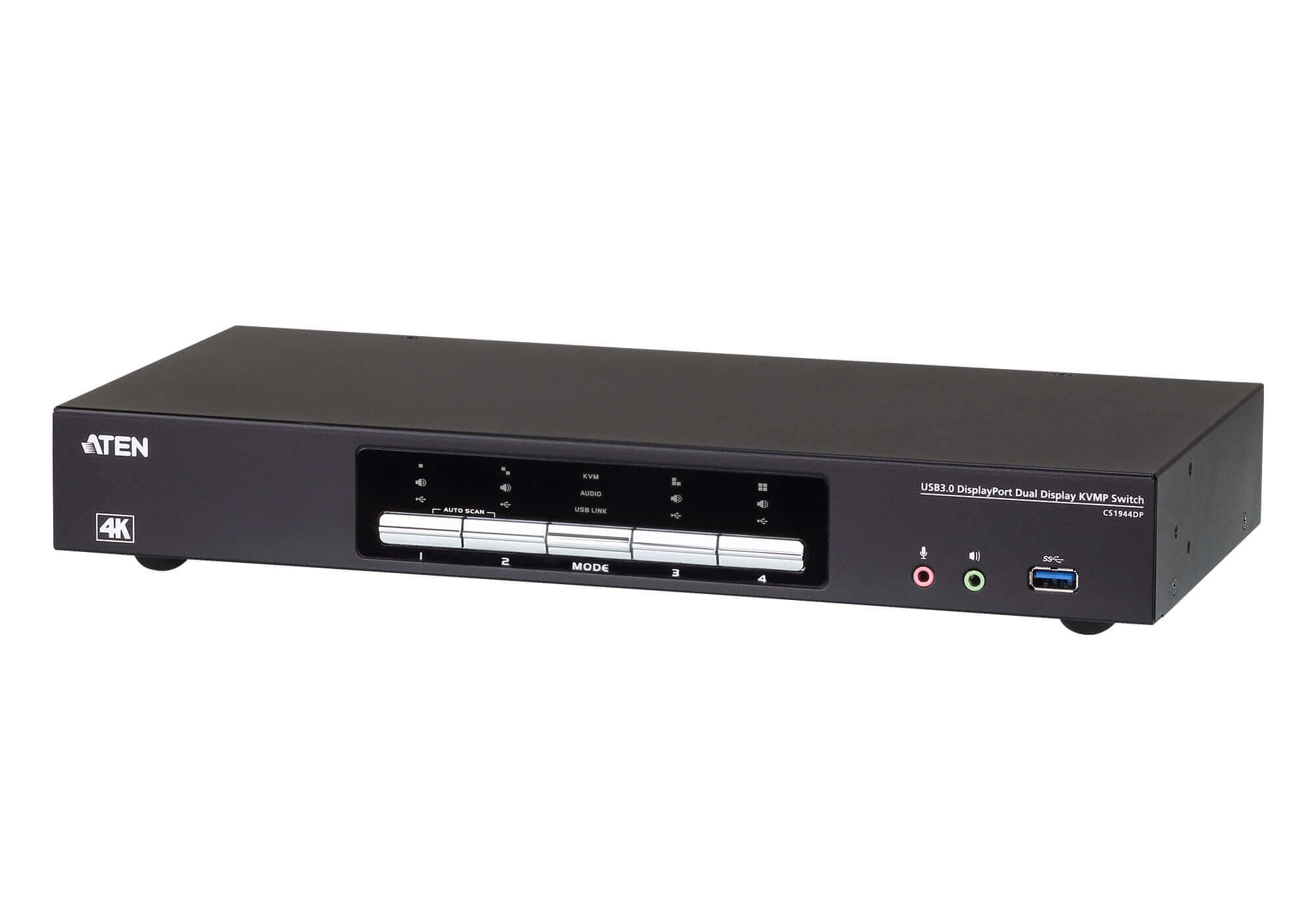 קופסת מיתוג 4 ערוצים ATEN CS1944DP 4-Port USB 3.0 4K DisplayPort Dual Display KVMP™ Switch (2)