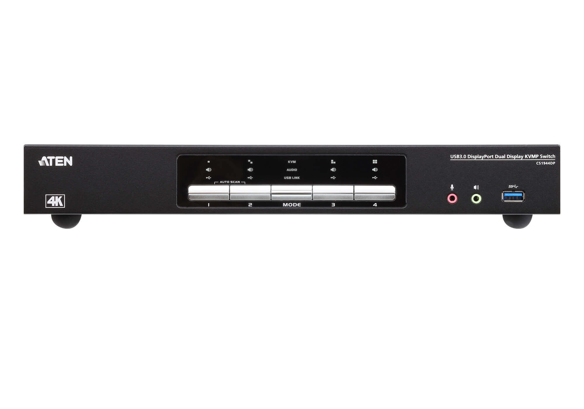 קופסת מיתוג 4 ערוצים ATEN CS1944DP 4-Port USB 3.0 4K DisplayPort Dual Display KVMP™ Switch (3)