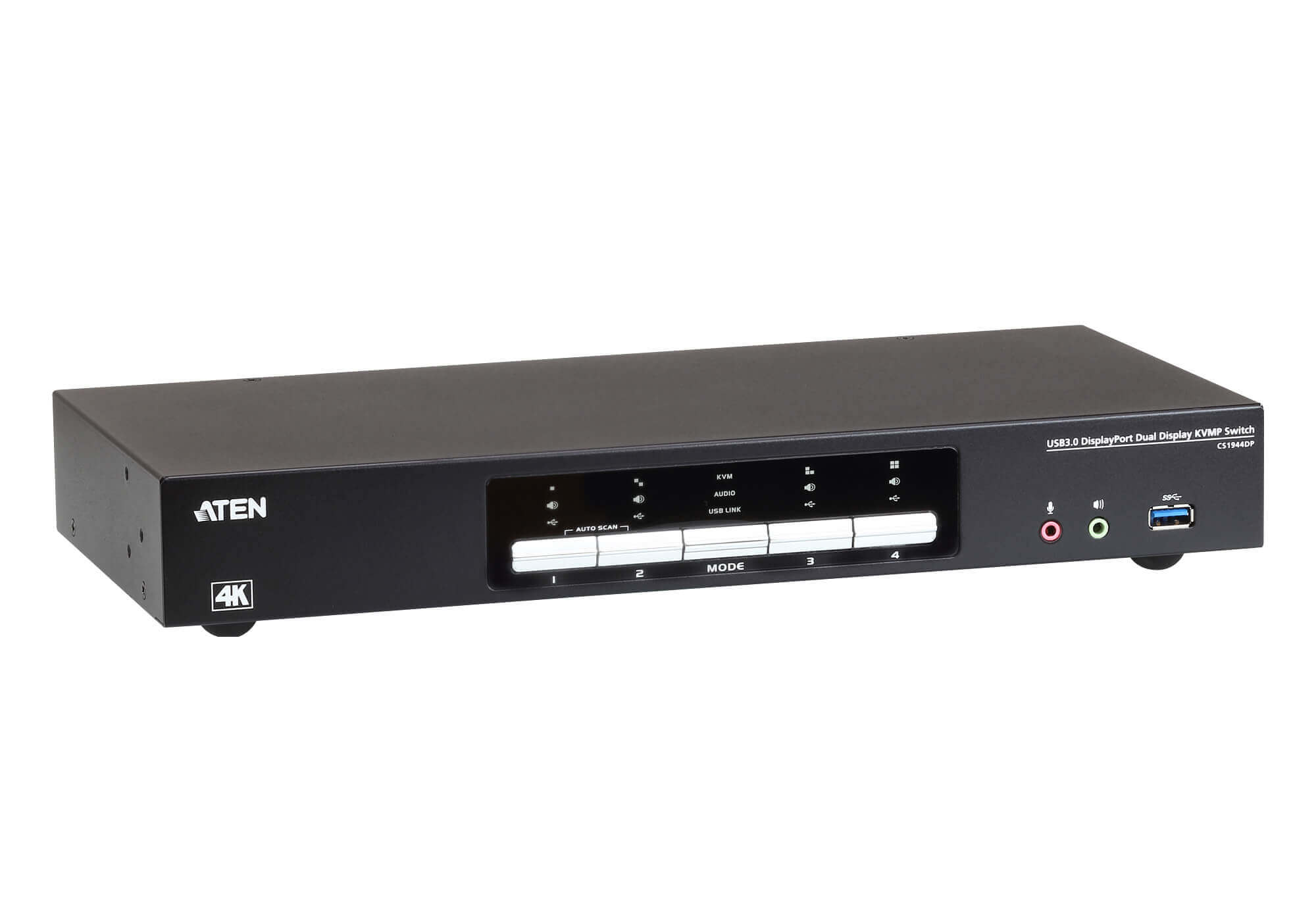 קופסת מיתוג 4 ערוצים ATEN CS1944DP 4-Port USB 3.0 4K DisplayPort Dual Display KVMP™ Switch (4)