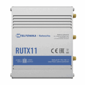 נתב סלולרי תעשייתי מוקשח סים כפול TelTonika RUTX11 Industrial Cellular Router Dual-Sim 4GLTE IoT