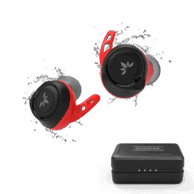 אוזניות ספורט Bluetooth 5.0 עמיד למים IPX7 תומך aptX ו- AAC עם 113 שעות עבודה Avantree | AV-BTHS-TWS106-BLK | TWS106