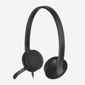 אוזניות לוגיטק עם מסנן רעשים Logitech 981-000475 H340 USB Computer Headset
