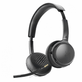 אוזניות סטריאו אלחוטיות Bluetooth 5.0 עם מיקרופון מובנה Avantree AV-BTHS-AH6B-BLK AH6B (1)