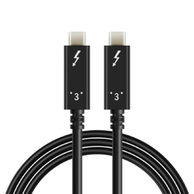 כבל 3 Thunderbolt מהירות 40GBPS באורך 1 מטר CABLETOME CT-C160-U31-TB3-B1 (1)