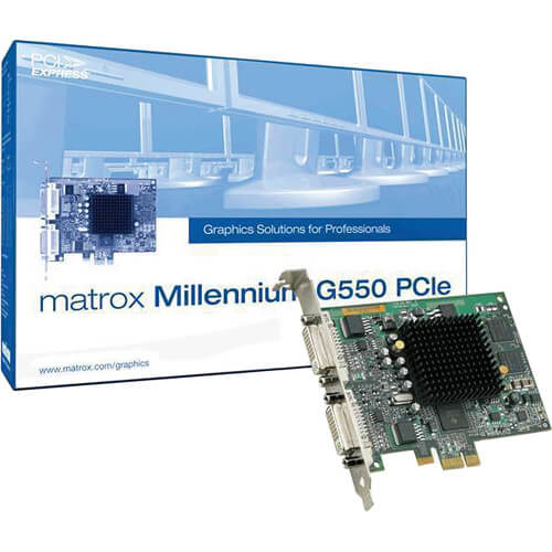 כרטיס גרפי תומך יציאה כפולה ל 2 מסכים Matrox | G55-MDDE32F | PCIe x16 – תמונה 2