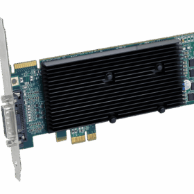 כרטיס גרפי תומך יציאה כפולה ל 2 מסכים Matrox M9120 Plus LP PCIe x1
