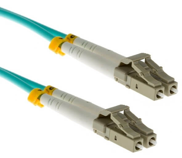 מגשר אופטי מולטימוד OM3 דופלקס LC-LC באורך 1 מטר TOPX OPT010-1