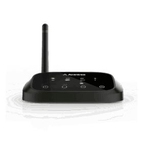 מקלט משדר לטווח ארוך Bluetooth 5.0 aptX HD בצבע שחור Avantree AV-BTTC-500P-GRY1 Oasis Plus