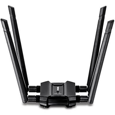 מתאם USB אלחוטי כפול להקה AC1900 כולל אנטנות TRENDNET TEW-809UB (1)