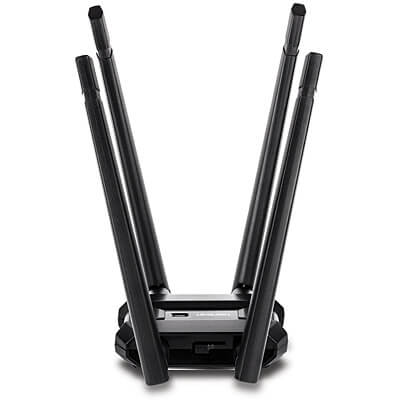 מתאם USB אלחוטי כפול להקה AC1900 כולל אנטנות TRENDNET TEW-809UB (3)