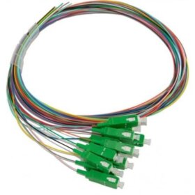 סט פיגטייל אופטי לריתוך 12 צבעים SCAPC SM 1.5M סיב אופטי TOPX OPT541-1.5