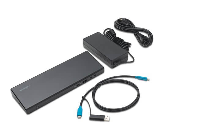 תחנת עגינה כפולה kensington SD4750P DP HDMI Win Mac Type-C USB (6)