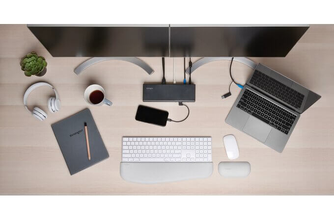 תחנת עגינה כפולה kensington SD4750P DP HDMI Win Mac Type-C USB (7)