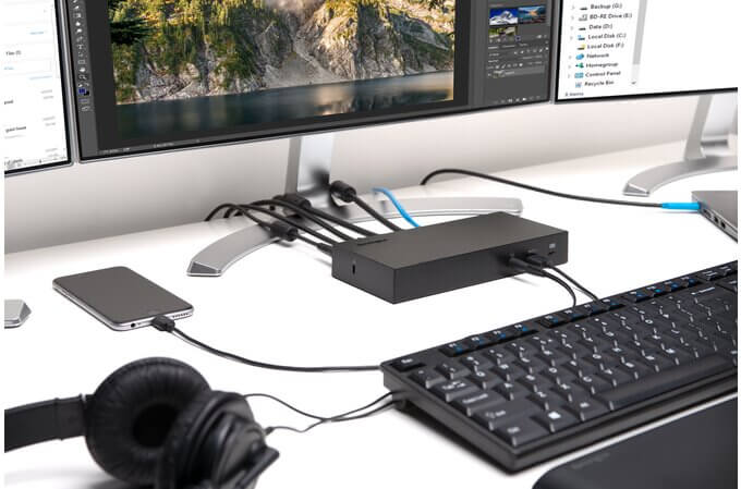 תחנת עגינה להרחבה kensington SD4800P DP HDMI Win Mac Type-C USB (6)