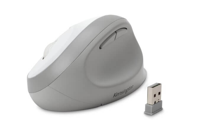 עכבר אלחוטי ארגונומי חיבור USB כולל 5 לחצנים kensington K75405WW (6)