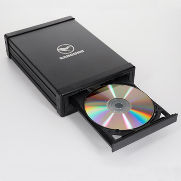 צורב 24 דיסקים DVDRW נייד חיבור USB3.0 מהיר Kanguru U3-DVDRW-24x DVD +- RW (1)