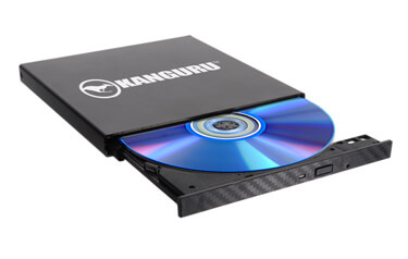 צורב 24 דיסקים נייד חיבור USB3.0 מהיר Kanguru U3-BDRW-SL QS Slim BD-RE