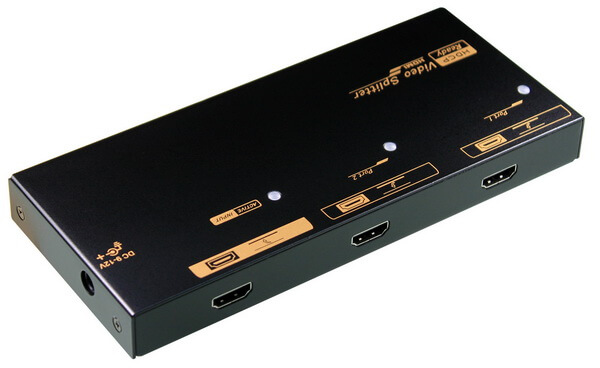 קופסת מיתוג 2 יציאות HDMI ספליטר REXTRON VSM-102 (1)