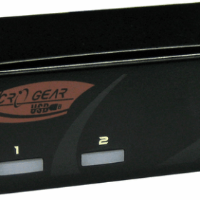 קופסת מיתוג 2 יציאות מתג KPM DisplayPort KVM עם USB2.0, אודיו, בקרת מקשים חמים REXTRON PAG-112 (1)