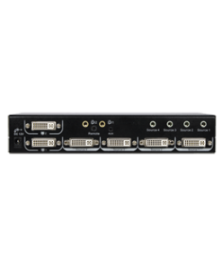 קופסת מיתוג 4 יציאות VGA וידאו עם אודיו REXTRON xda-204