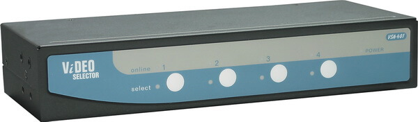 קופסת מיתוג 4 יציאות VGA מתג וידאו REXTRON VSA-401 (2)
