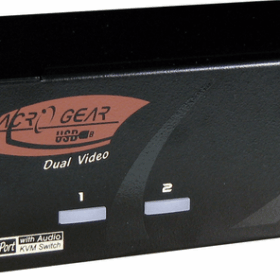 קופסת מיתוג 4 יציאות מתג 4K DisplayPort KVM עם USB2.0, אודיו, בקרת מקשים חמים REXTRON PADG-122 (1)
