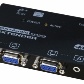 קופסת מיתוג REXTRON EVA-214 VGA Video Extender Over CATx With Audio (1)