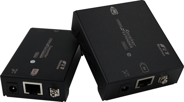 קופסת מיתוג עד 100 מטר REXTRON evbm-110r KVM 4K Extender Over CAT5