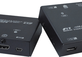 קופסת מיתוג עד 100 מטר REXTRON evbm107r KVM 4K HDMI Over CAT.X With IR,USB (4)