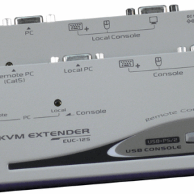 קופסת מיתוג עד 150 מטר REXTRON EUC222 KVM Extender Over CAT.X USB VGA (2)