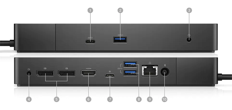 תחנת עגינה דל עד 3 מסכים Dell | WD19 | 130W Docking Station