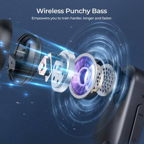אוזניות בלוטוס מפאו לריצה Mpow MPBH503AB Flame Solo Bluetooth Earbuds