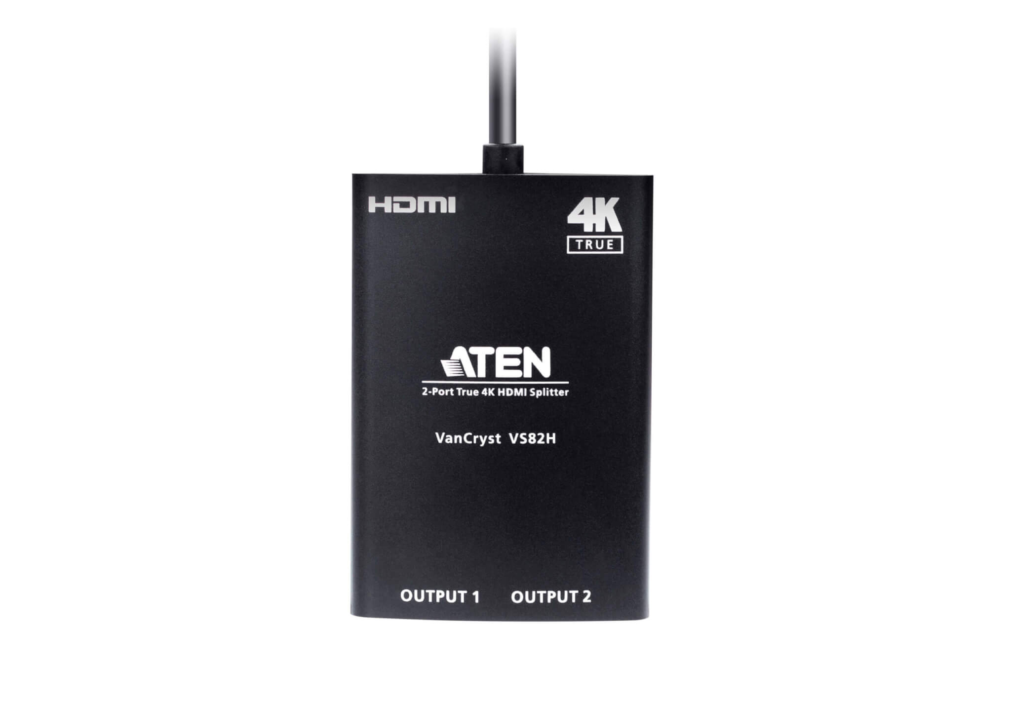מתאם 2 חיבורי HDMI נקבה ל HDMI זכר בצבע שחור ATEN VS82H 4K (2)