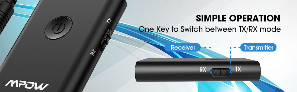 מתאם AUX בלוטוס מפאו שידור וקליטה Mpow BH283A Wireless Receiver And Transmitter