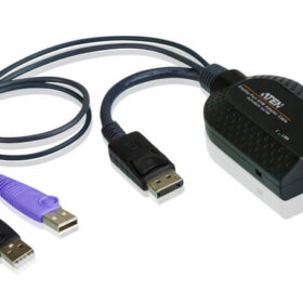 מתאם KVM וירטואלי מדיה USB DisplayPort עם תמיכה בכרטיס חכם ATEN KA7169