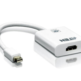 מתאם אקטיבי מיני DisplayPort ל HDMI בצבע לבן ATEN VC981 (1)