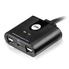 מתג KVM USB2.0 שיתוף היקפי 4 חיבורים ATEN US224