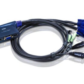מתג מסוג KVM עם מגוון יציאות ATEN CS62US USB VGA AUX