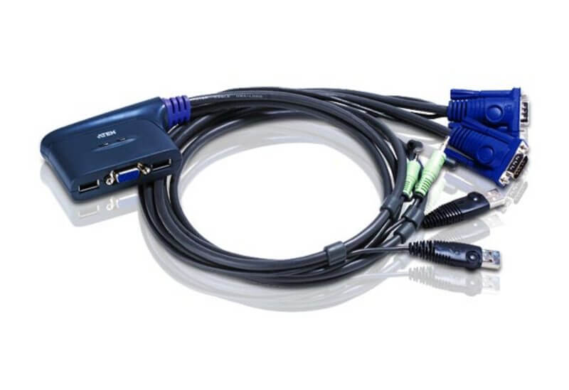 מתג מסוג KVM עם מגוון יציאות ATEN CS62US USB VGA AUX