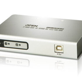 2 יציאות USB לרכזת RS-485422 העברת נתונים לכל יציאה ATEN UC4852 (2)