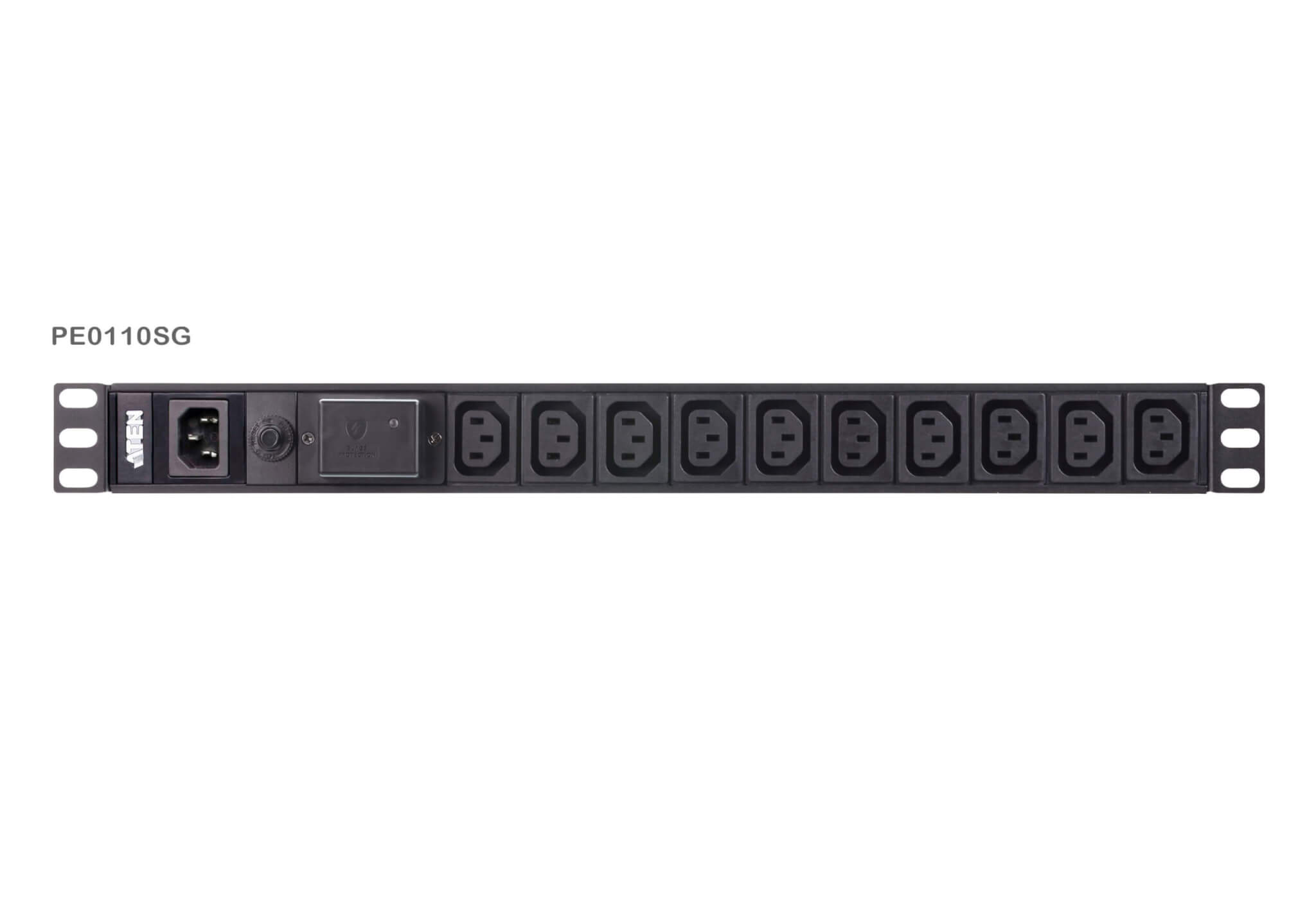PDU בסיסי 1U עם הגנת נחשול ATEN PE0110S (2)