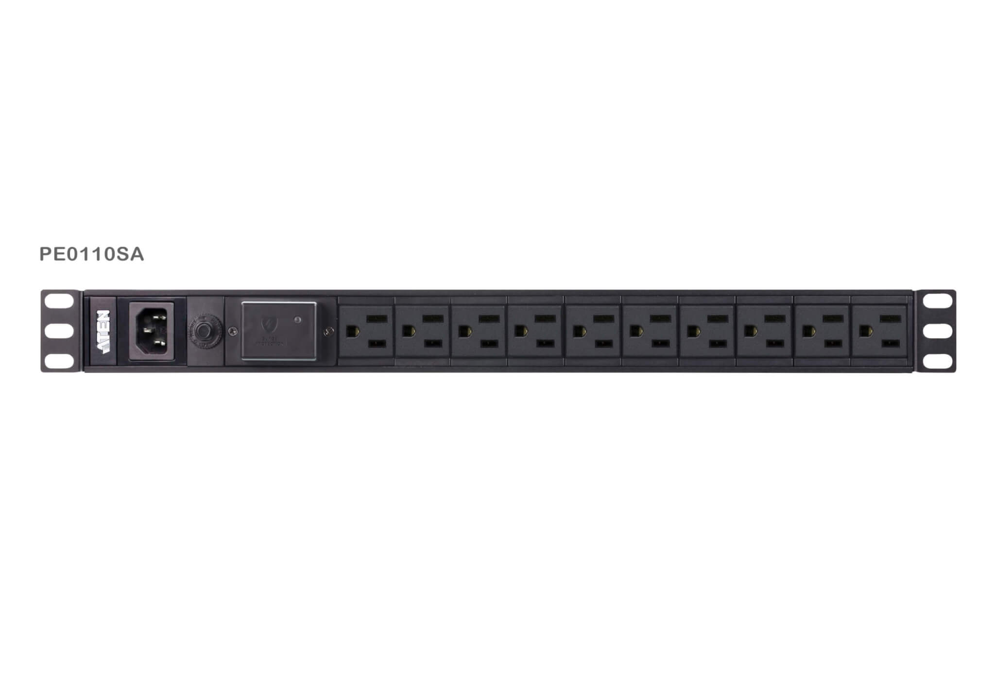PDU בסיסי 1U עם הגנת נחשול ATEN PE0110S (3)