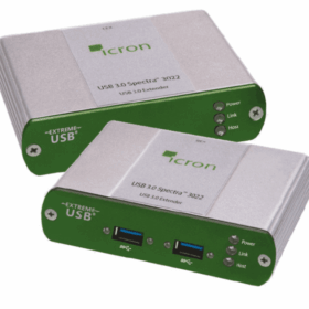 הארכת סיבים Multimode דו-יציאות USB 3.0 עד 100 מטר Icron Spectra 3022 (1)