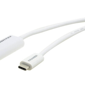 כבל Type-C לחיבור HDMI זכר-זכר אורך הכבל 1.80 מטר קרמר Kramer C-USBCHM-6 99-97211106