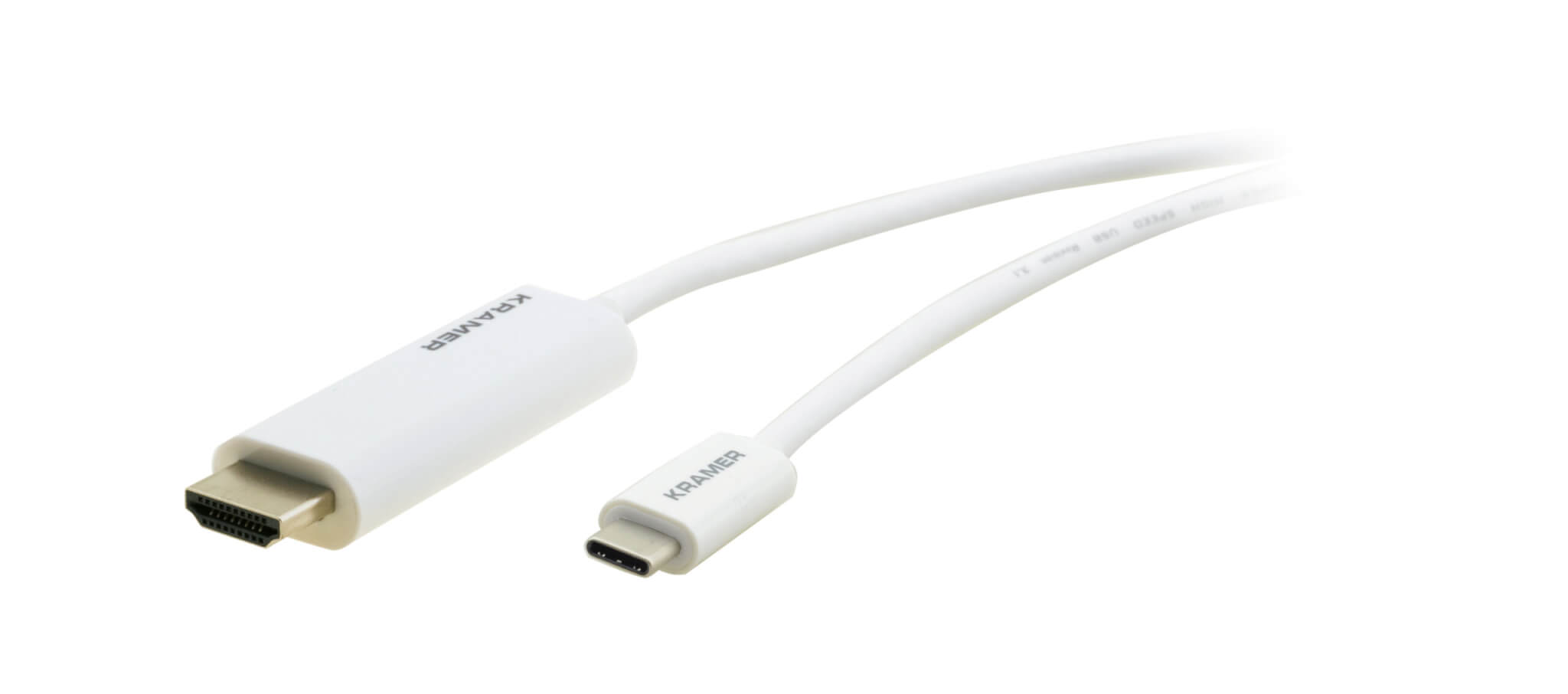 כבל Type-C לחיבור HDMI זכר-זכר אורך הכבל 1.80 מטר קרמר Kramer C-USBCHM-6 99-97211106