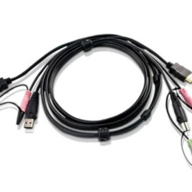כבל USB HDMI KVM עם אודיו אורך הכבל 1.8 מטר ATEN 2L-7D02UH