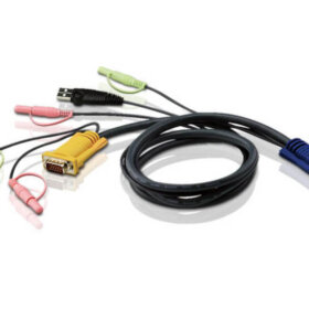 כבל USB KVM עם 3 ב 1 SPHD ושמע אורך הכבל 1.8 מטר ATEN 2L-5302U