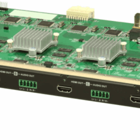 לוח יציאות HDMI של 4 יציאות ברזולוציה 4K כולל סנכרון קצב מסגרות ATEN | VM8814